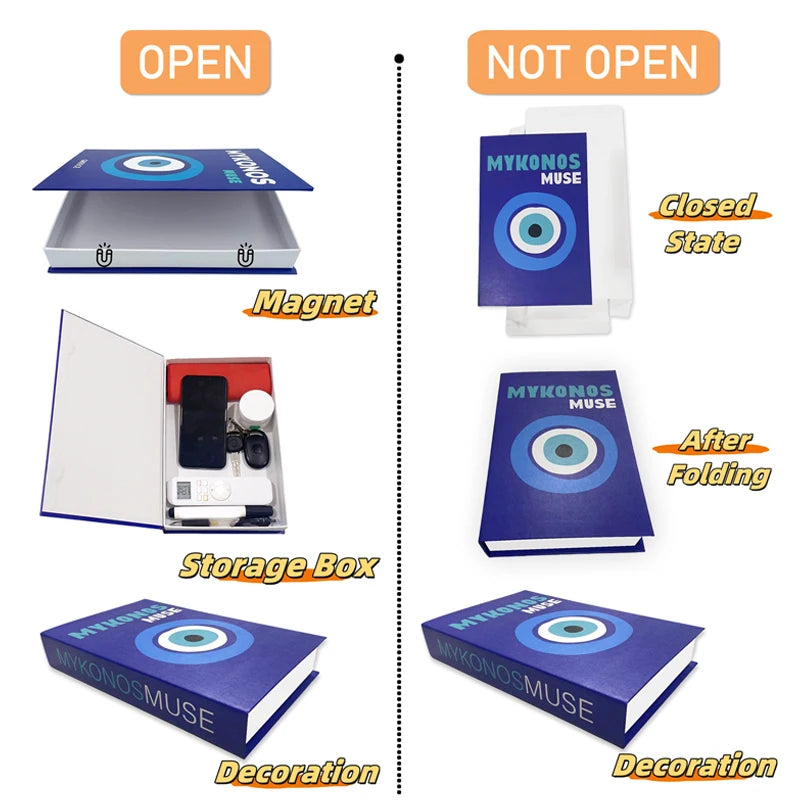 Open Luxury Fake Book Storage Box Home Decor Fashion Paris Decorative Books Interior Decoration Coffee Table Bedroom Ornaments