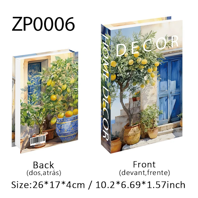 Open Luxury Fake Book Storage Box Home Decor Fashion Paris Decorative Books Interior Decoration Coffee Table Bedroom Ornaments