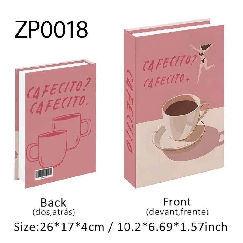 Open Luxury Fake Book Storage Box Home Decor Fashion Paris Decorative Books Interior Decoration Coffee Table Bedroom Ornaments