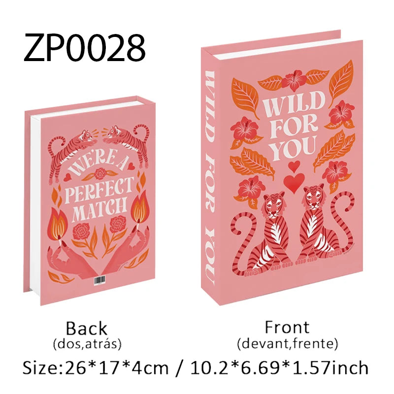 Open Luxury Fake Book Storage Box Home Decor Fashion Paris Decorative Books Interior Decoration Coffee Table Bedroom Ornaments