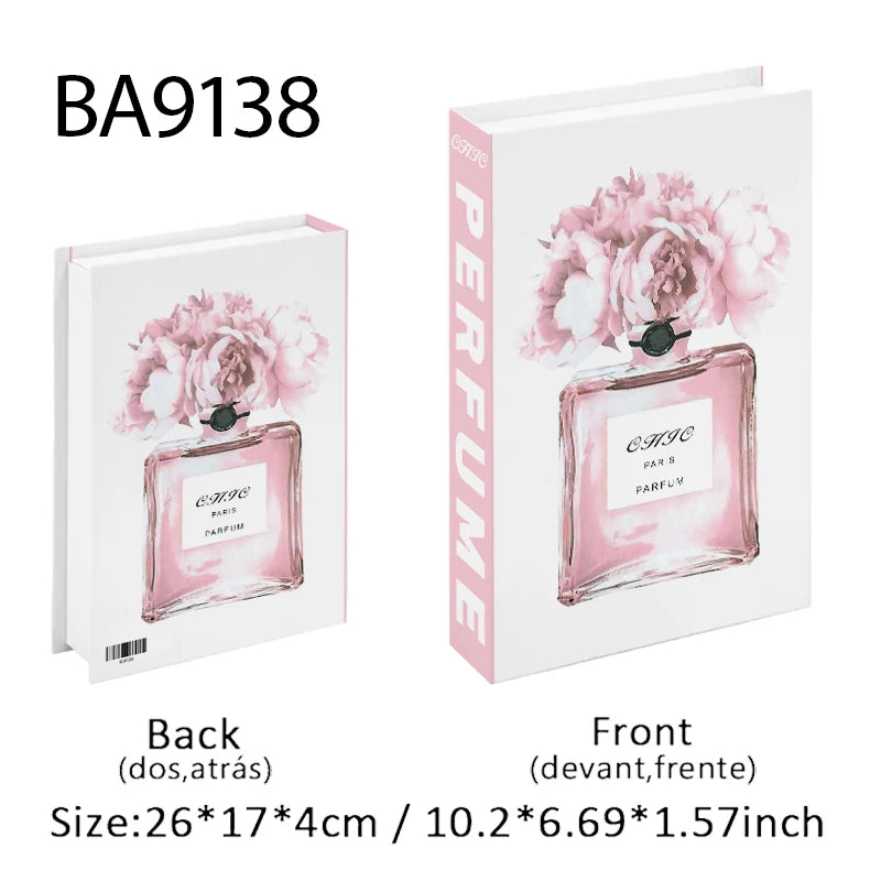 Open Luxury Fake Book Storage Box Home Decor Fashion Paris Decorative Books Interior Decoration Coffee Table Bedroom Ornaments