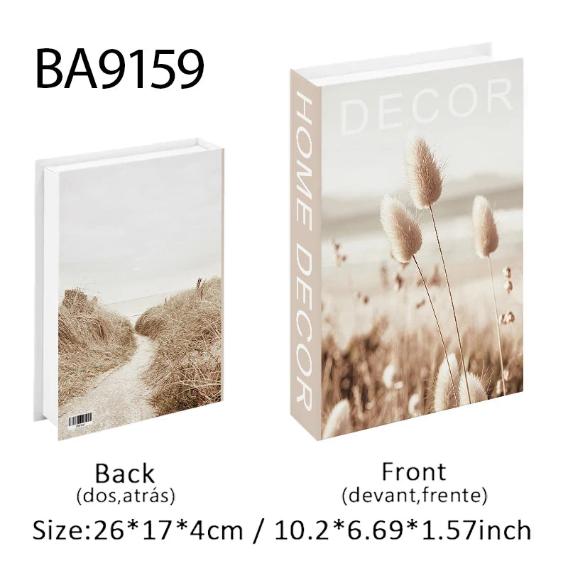 Open Luxury Fake Book Storage Box Home Decor Fashion Paris Decorative Books Interior Decoration Coffee Table Bedroom Ornaments
