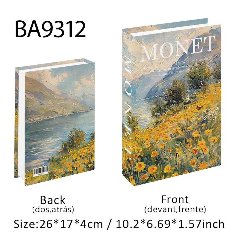 Open Luxury Fake Book Storage Box Home Decor Fashion Paris Decorative Books Interior Decoration Coffee Table Bedroom Ornaments