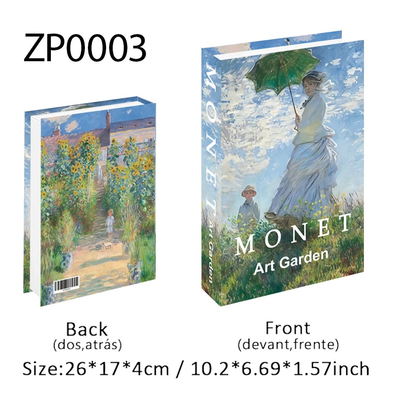 Open Luxury Fake Book Storage Box Home Decor Fashion Paris Decorative Books Interior Decoration Coffee Table Bedroom Ornaments