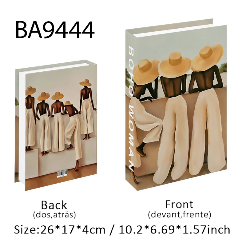 Open Luxury Fake Book Storage Box Home Decor Fashion Paris Decorative Books Interior Decoration Coffee Table Bedroom Ornaments